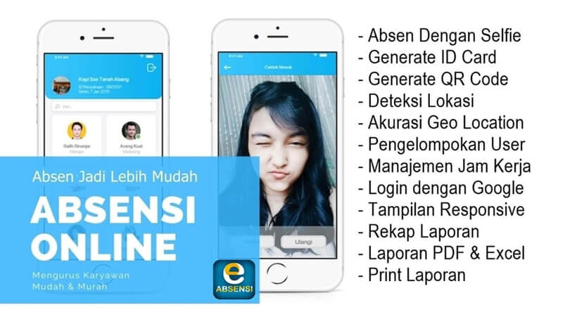 Web Absensi Online (Deteksi Lokasi & Foto Selfie)