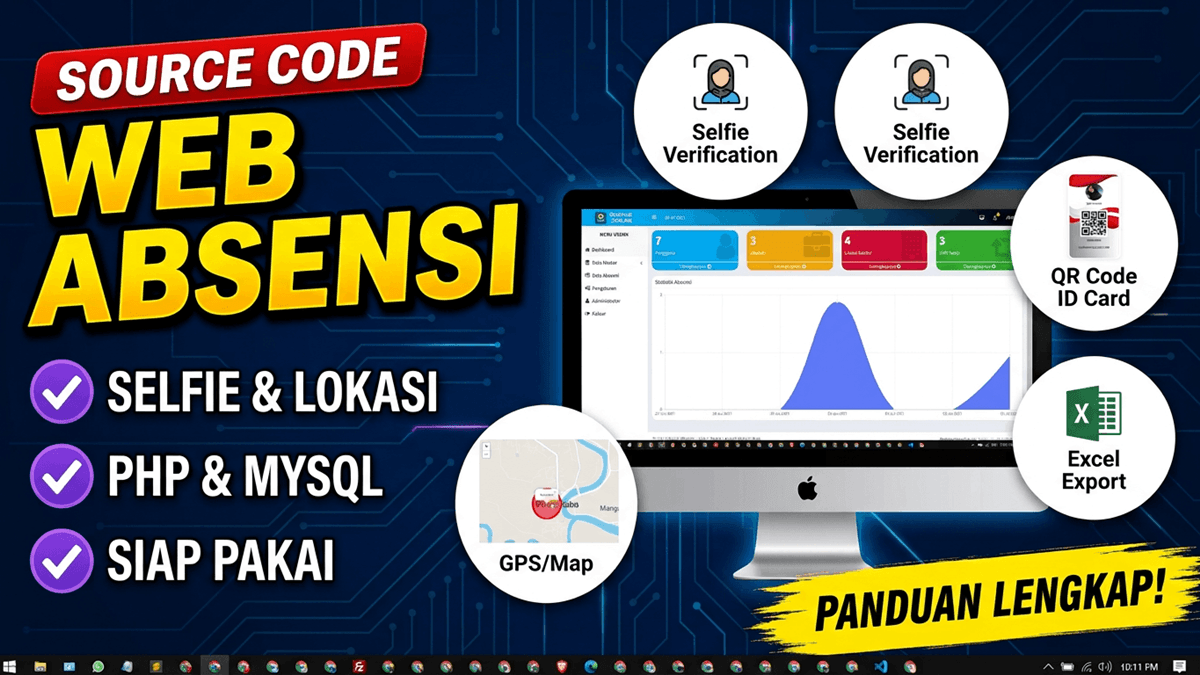 Web Absensi Online (Deteksi Lokasi & Foto Selfie)