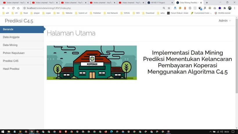Web Sistem Data Mining Algoritma C4.5 v1
