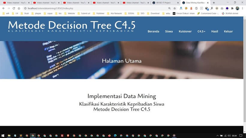 Web Sistem Data Mining Algoritma C4.5 v2