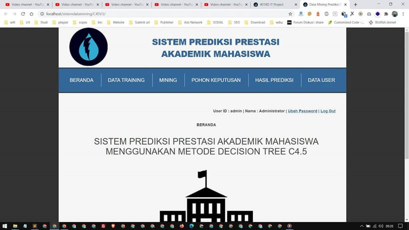 Web Sistem Data Mining Algoritma C4.5 v3
