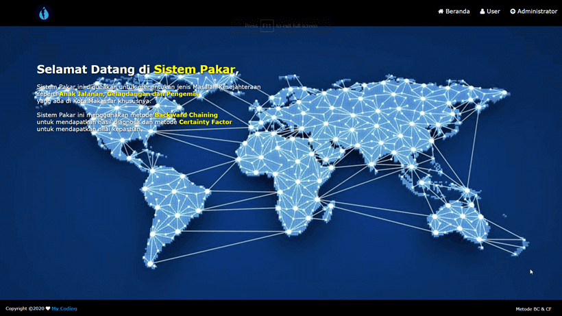 Web Sistem Pakar Backward Chaining & Certainty Factor v1