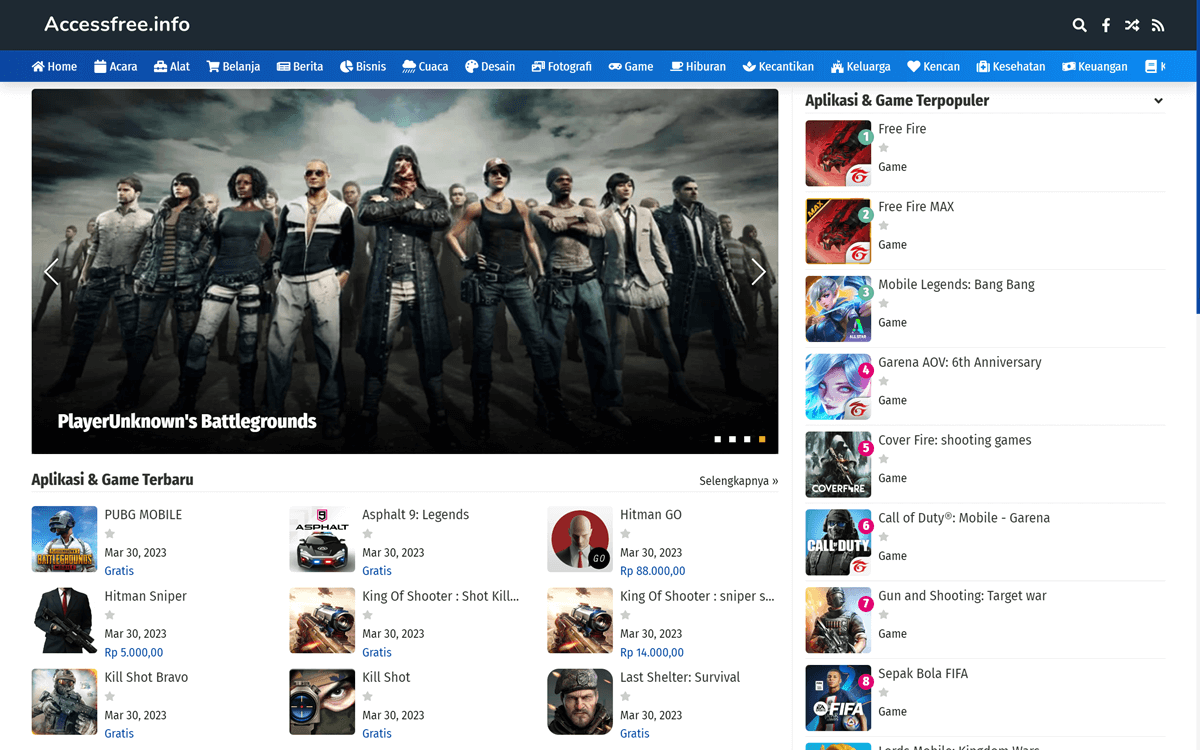 Web AGC Playstore dan Portal Download (Aplikasi & Game)