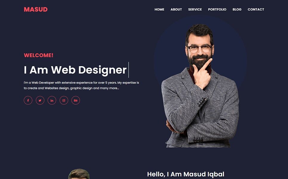 9 Template Web Portfolio dan Profil Profesional