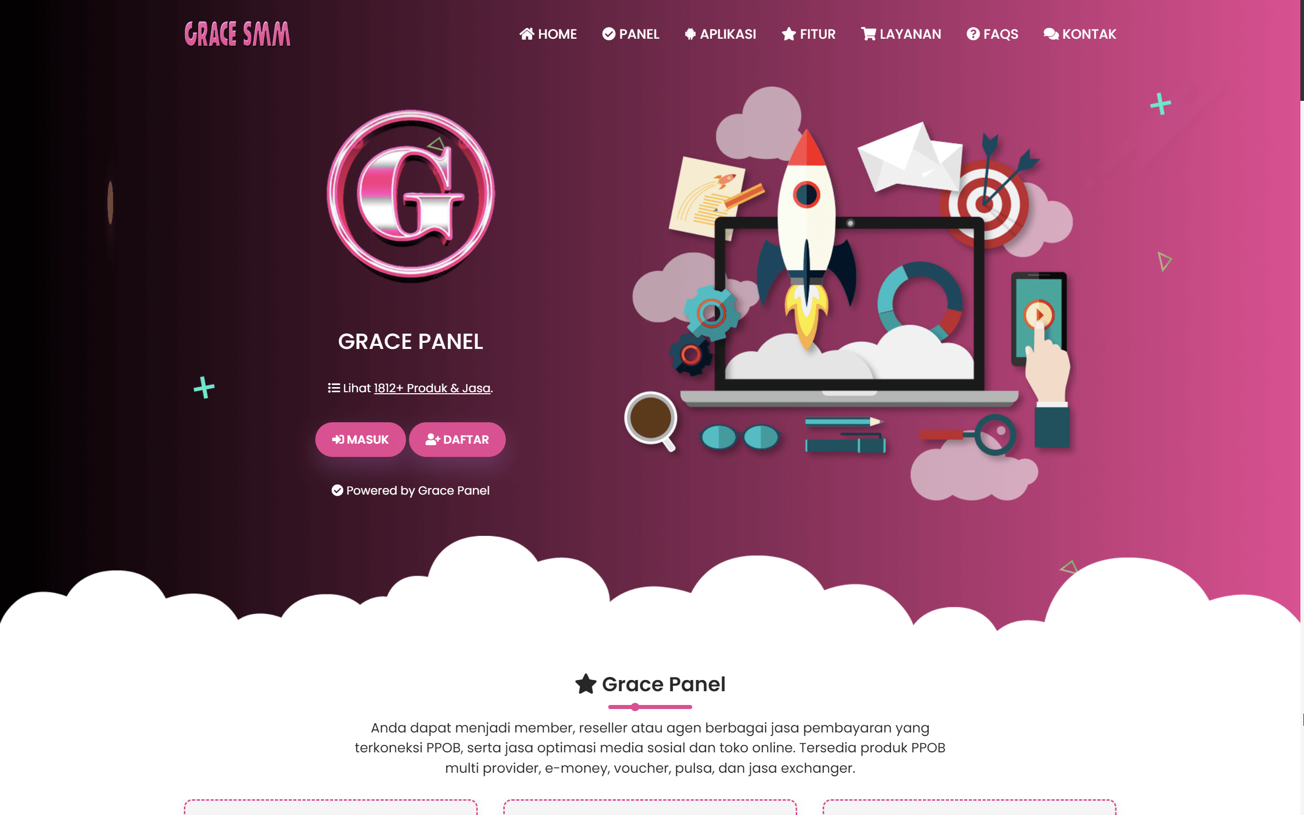 Website Grace SMM Panel (Platform API Vina SMM)