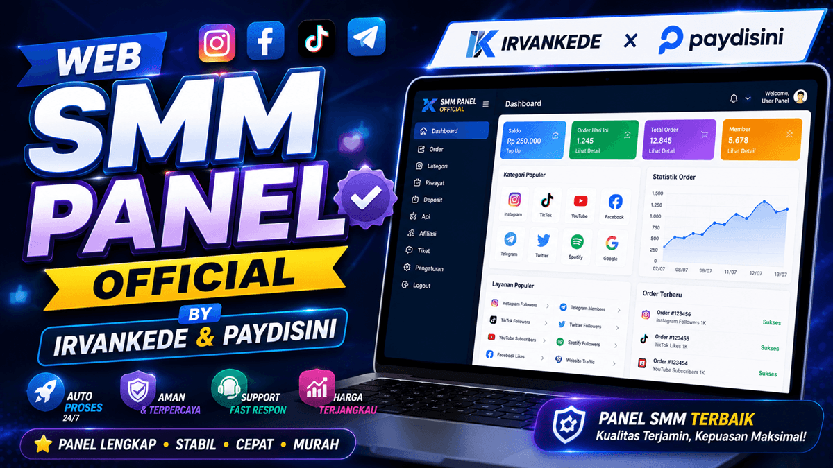 Web SMM Panel Official by Irvankede & Paydisini
