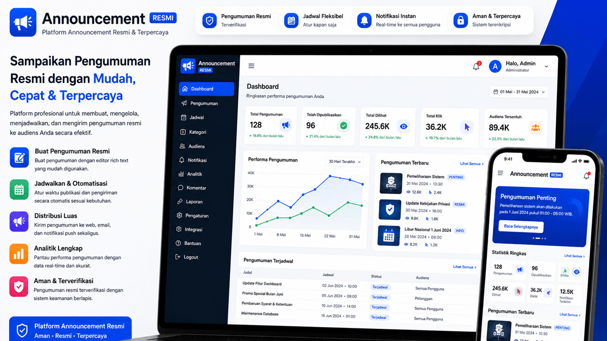 Web Platform Announcement Resmi