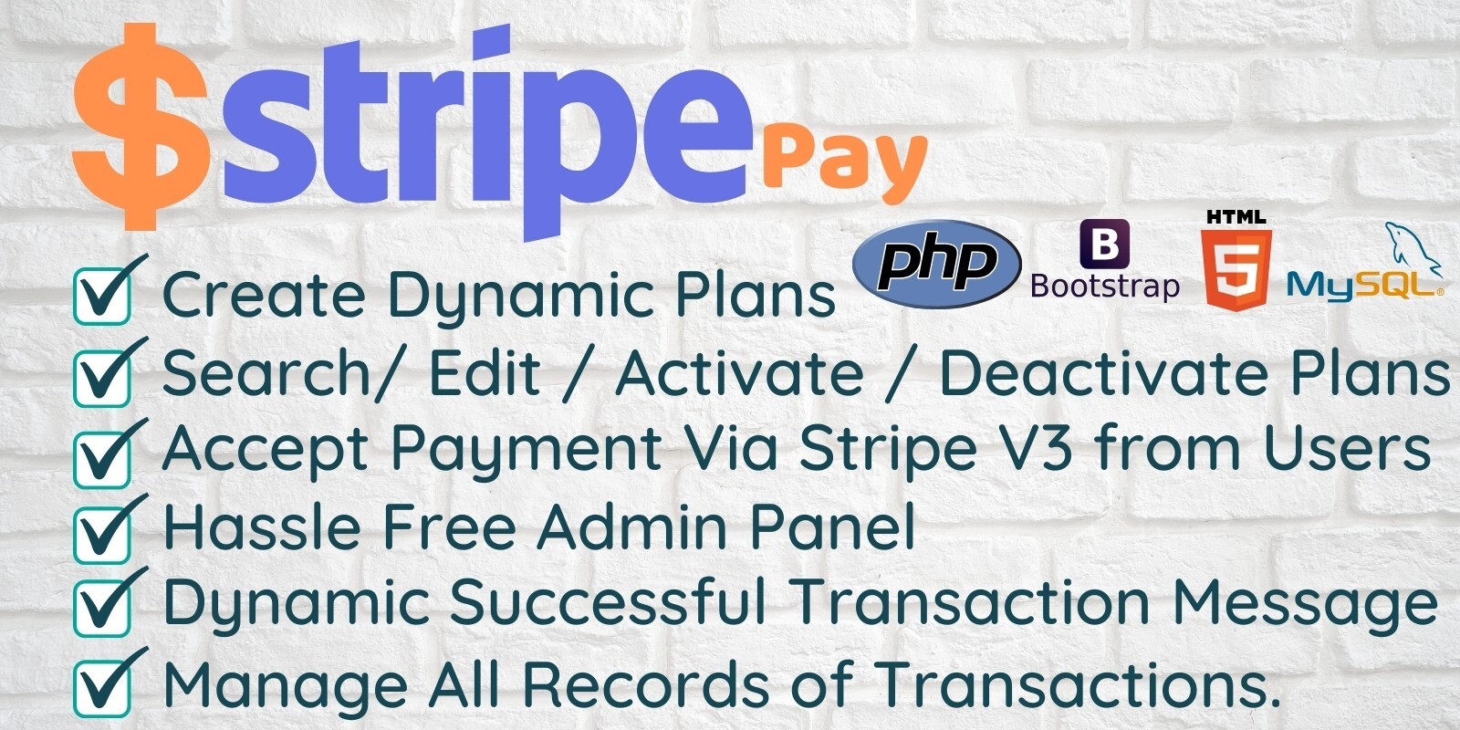 Script PHP Dynamic Plan & Pembayaran via Stripe