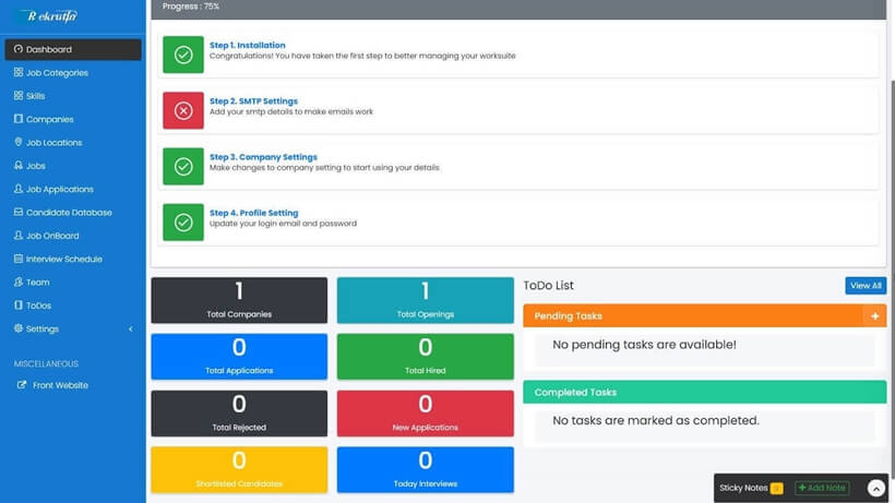 Web Sistem Rekrutmen Karyawan Multi Company