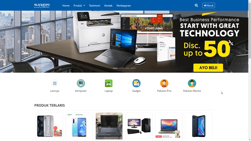 Website TokoKu Laku (Midtrans & Rajaongkir)