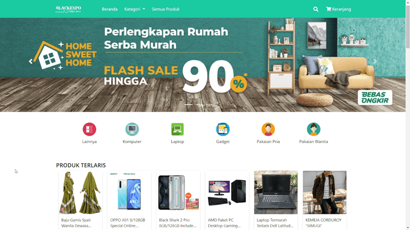 Website Toko Online WhatsApp, TokokuViaWA Lite