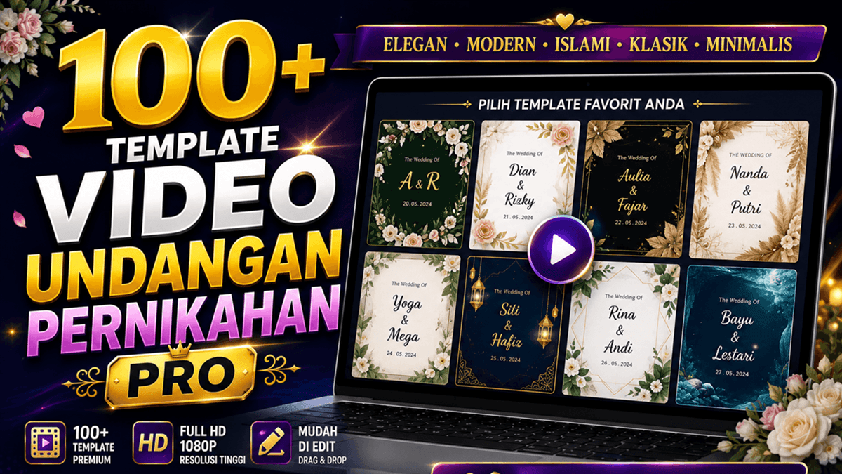 Template Video Undangan Pernikahan Pro