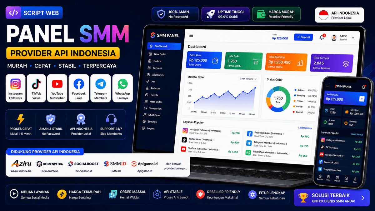Script Web Panel SMM (Provider API Indonesia)